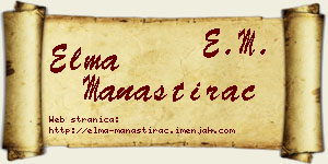 Elma Manastirac vizit kartica